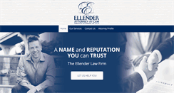 Desktop Screenshot of ellenderlawfirm.com