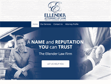 Tablet Screenshot of ellenderlawfirm.com